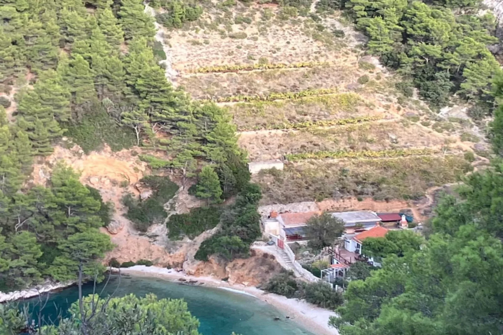 Apartments Stiniva Hvar - Studio Apartment With Terrace (A2)-Buitenlucht