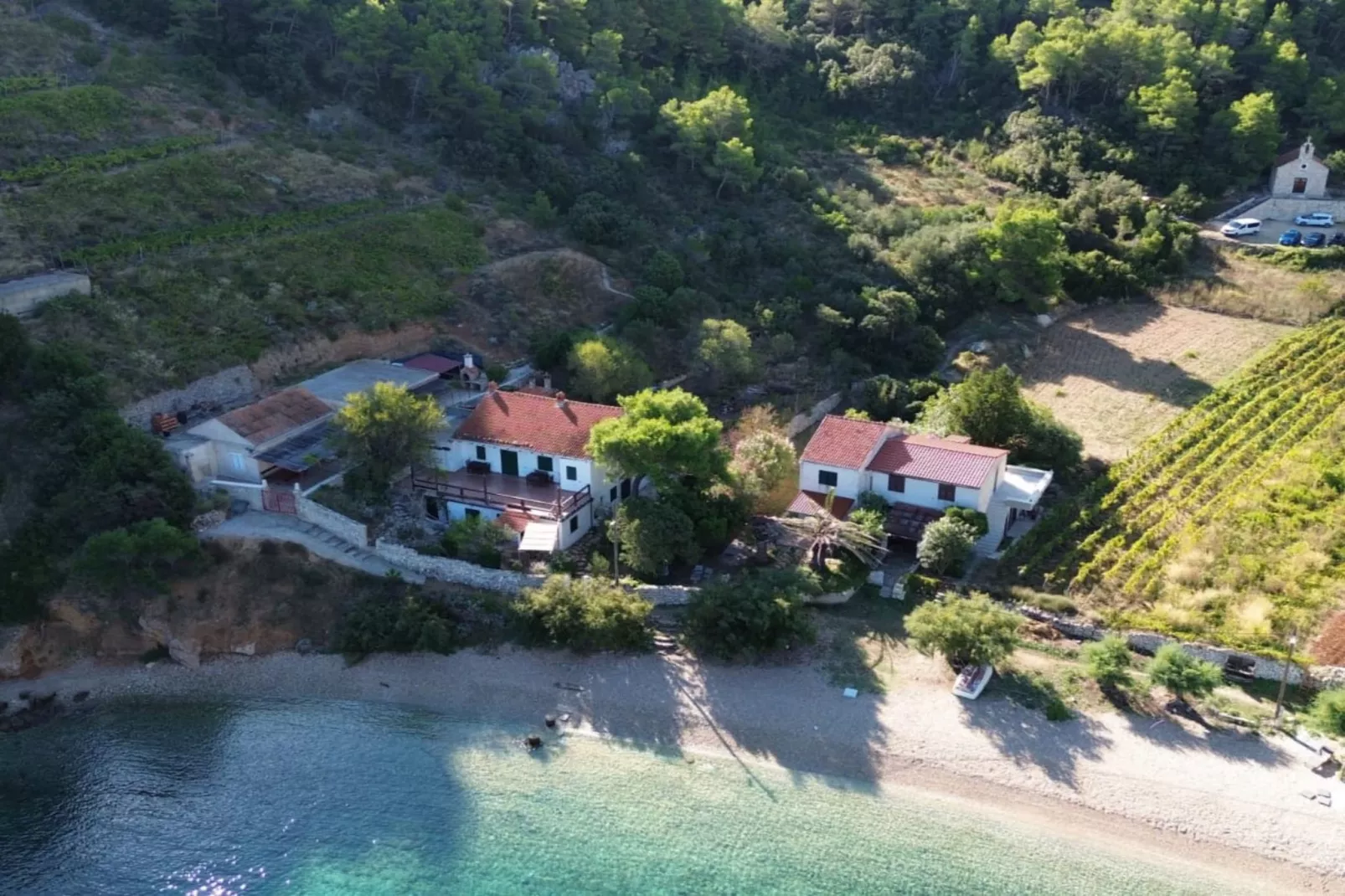 Apartments Stiniva Hvar - Studio Apartment With Terrace (A2)-Buitenlucht