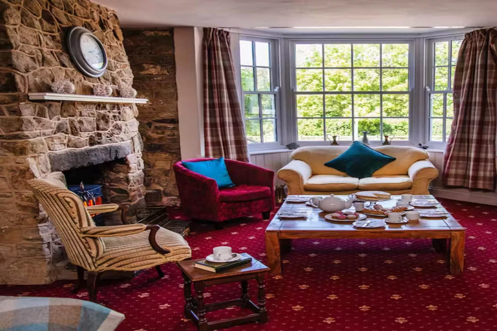 River Wye Lodge-Woonkamer