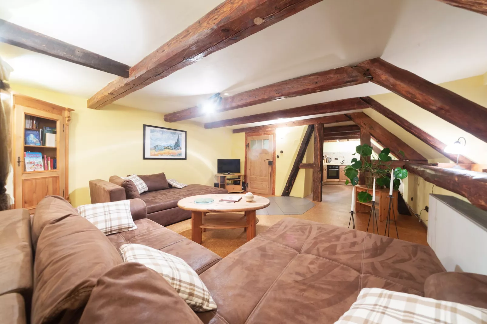 Ferienwohnung auf dem Biobauernhof-Woonkamer