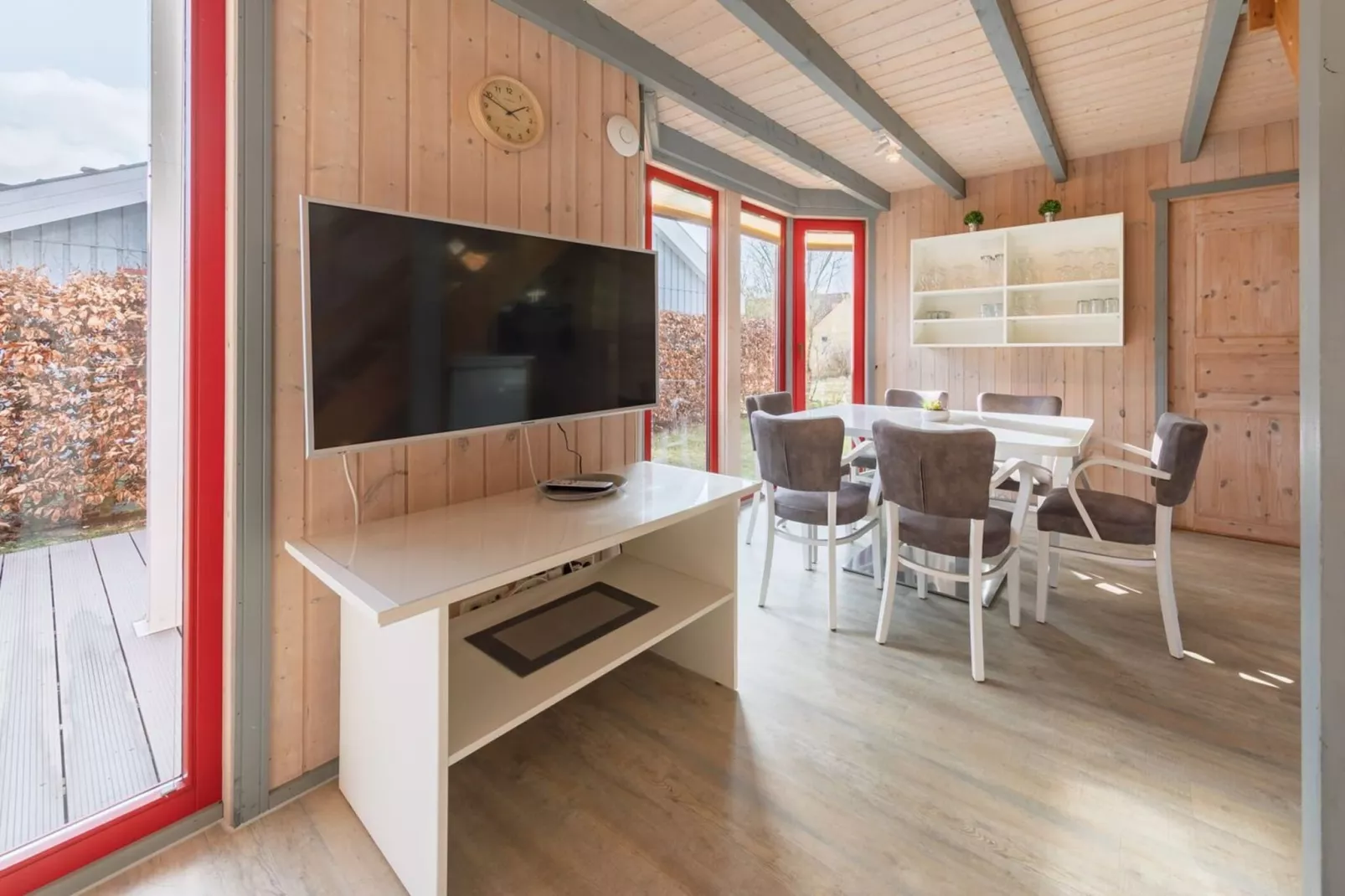 FH Wildgans Comfort mit Sauna & Kaminofen 81 qm 156-Eetkamer