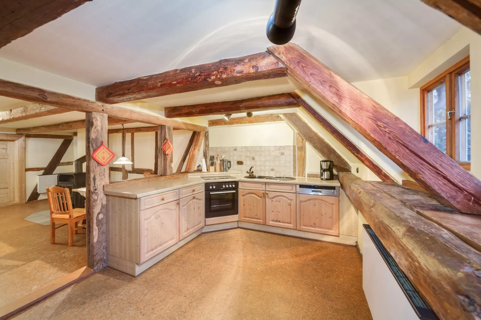 Ferienwohnung auf dem Biobauernhof-Keuken