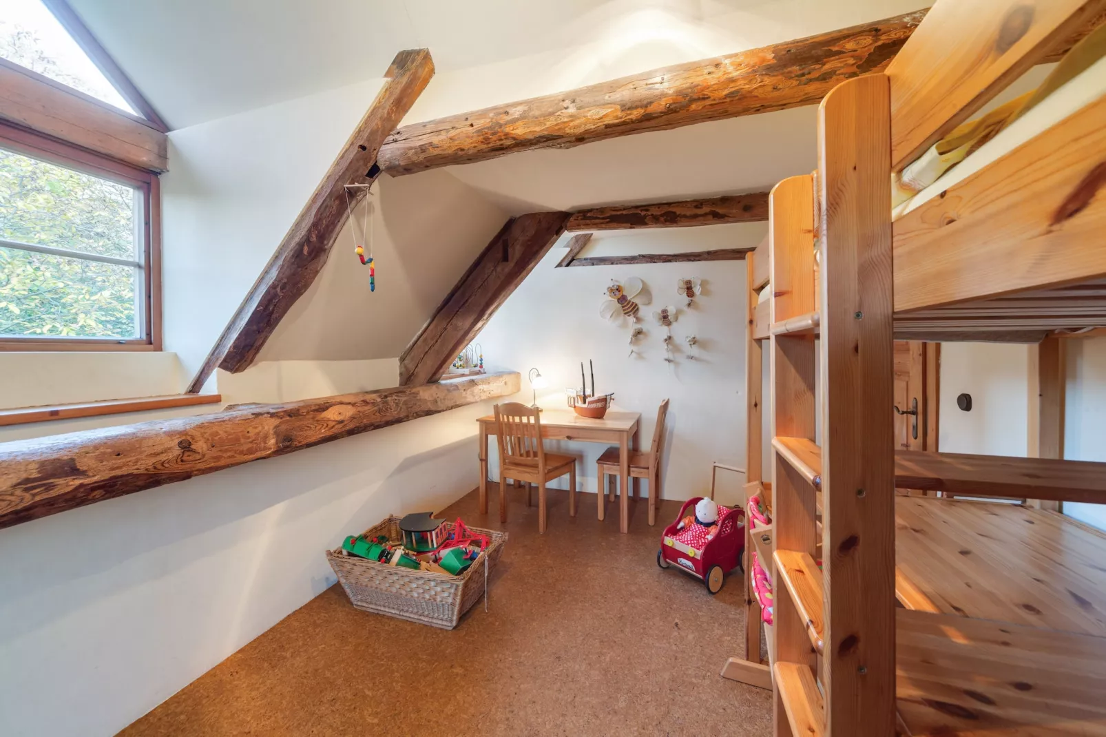 Ferienwohnung auf dem Biobauernhof-Slaapkamer