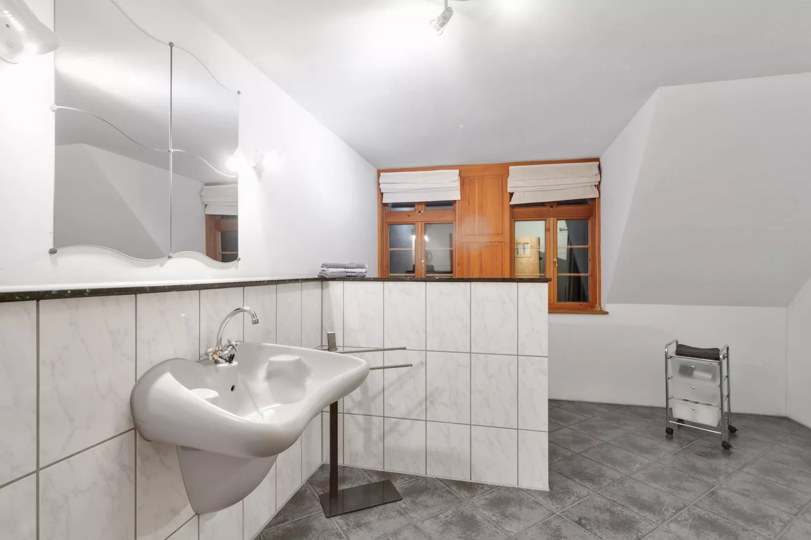 Ferienwohnung auf dem Biobauernhof-Badkamer