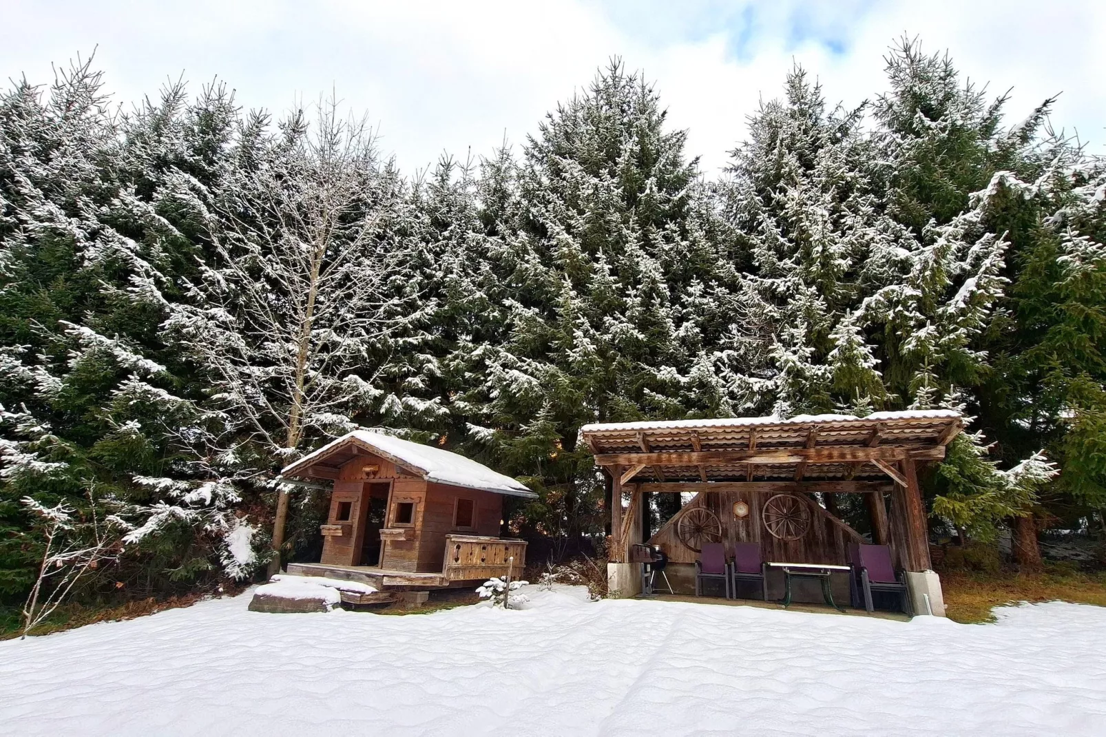 Haus Stefflmoos-Tuin winter