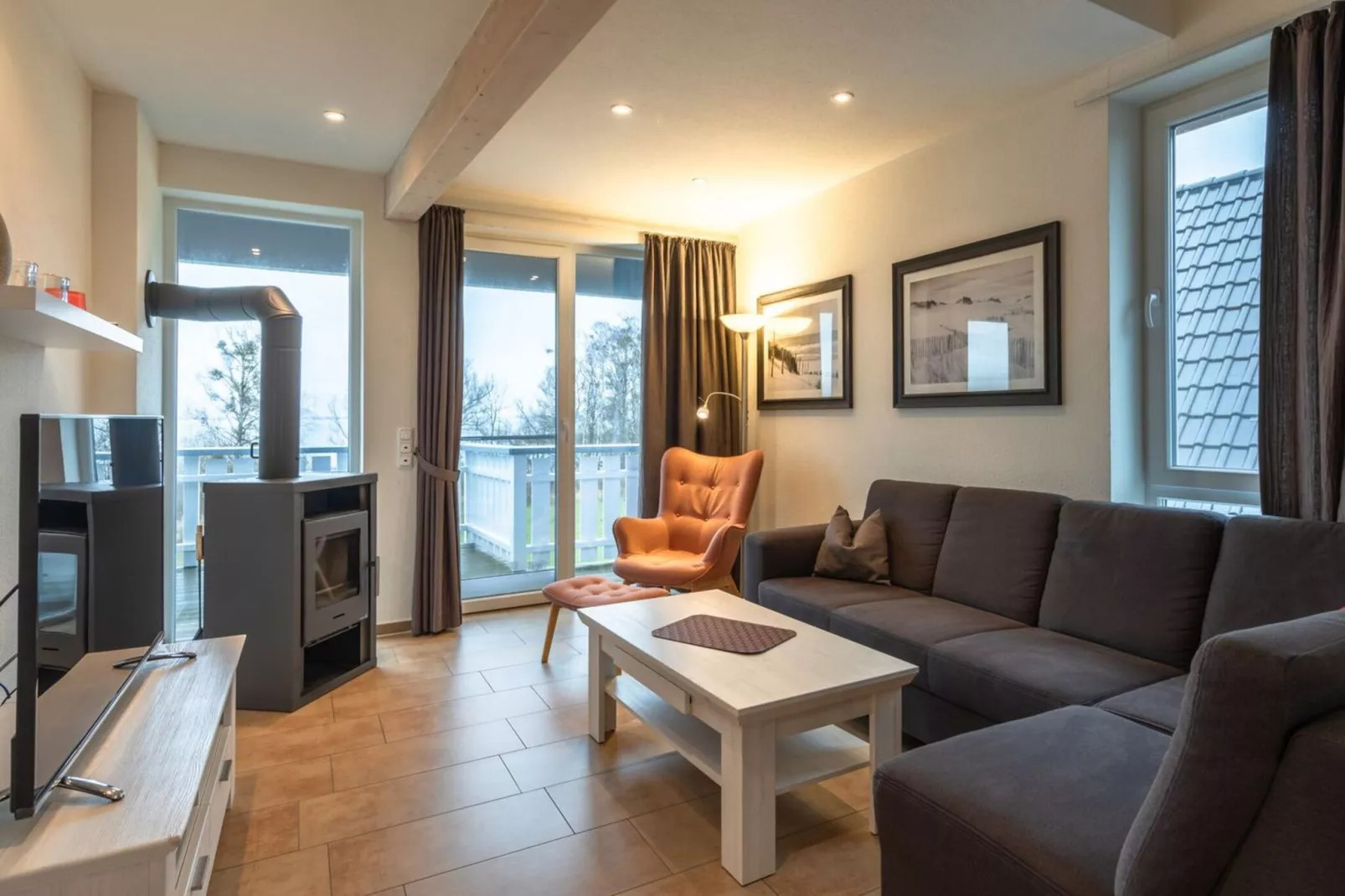 Kapitänsdeck 6 Pers 526-Woonkamer