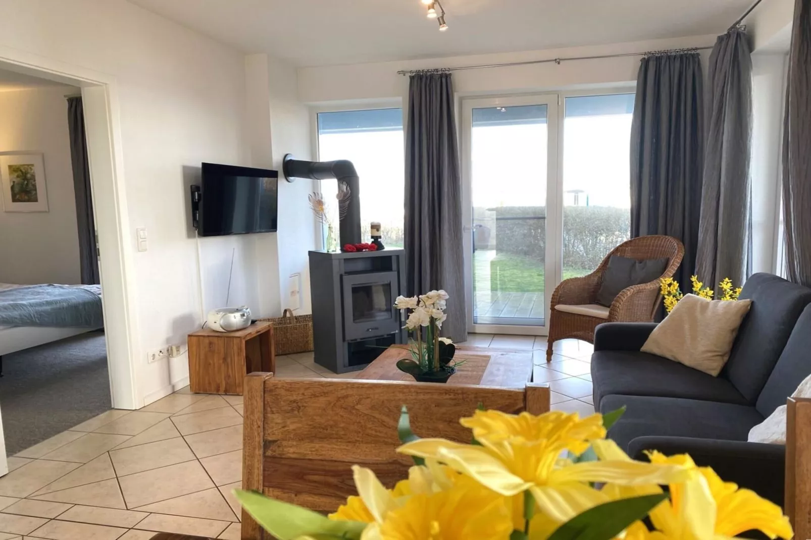 Kapitänshaus Gartendeck 64 qm Nr 442-Woonkamer