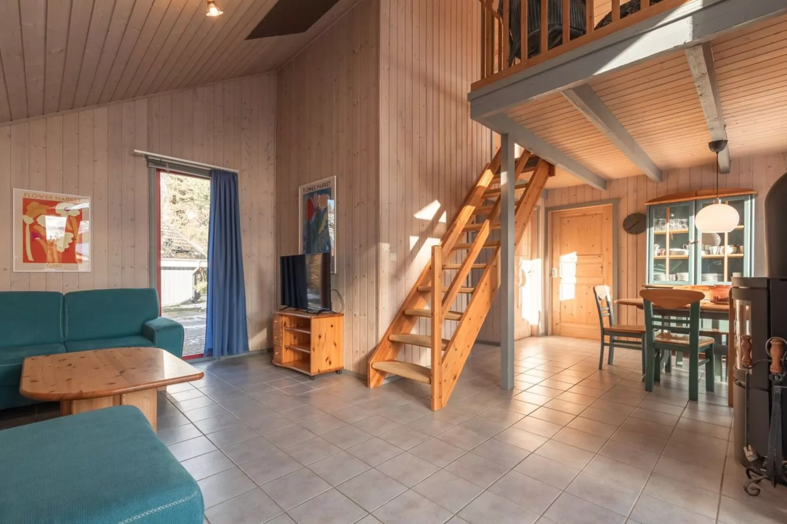 FH Wildgans Comfort mit Sauna & Kaminofen 81 qm 157-Woonkamer