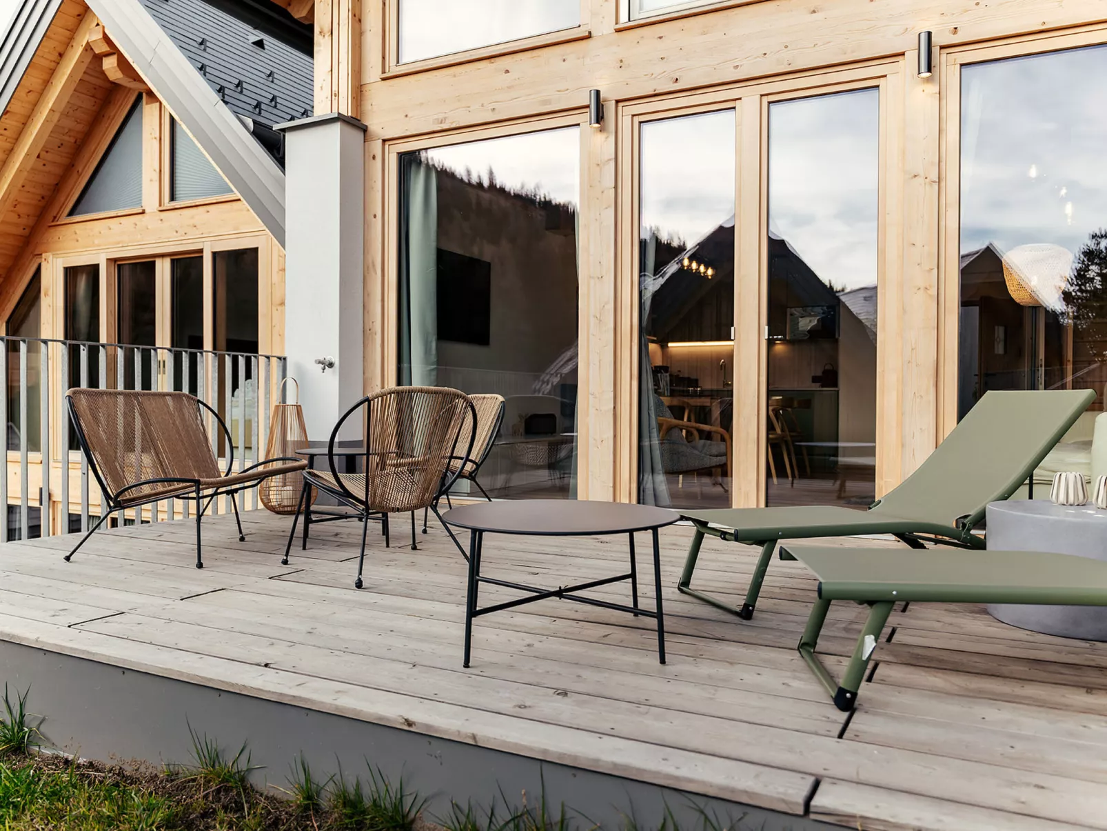 Chalet Nr. 4 mit 2 Schlafzimmern und Sauna