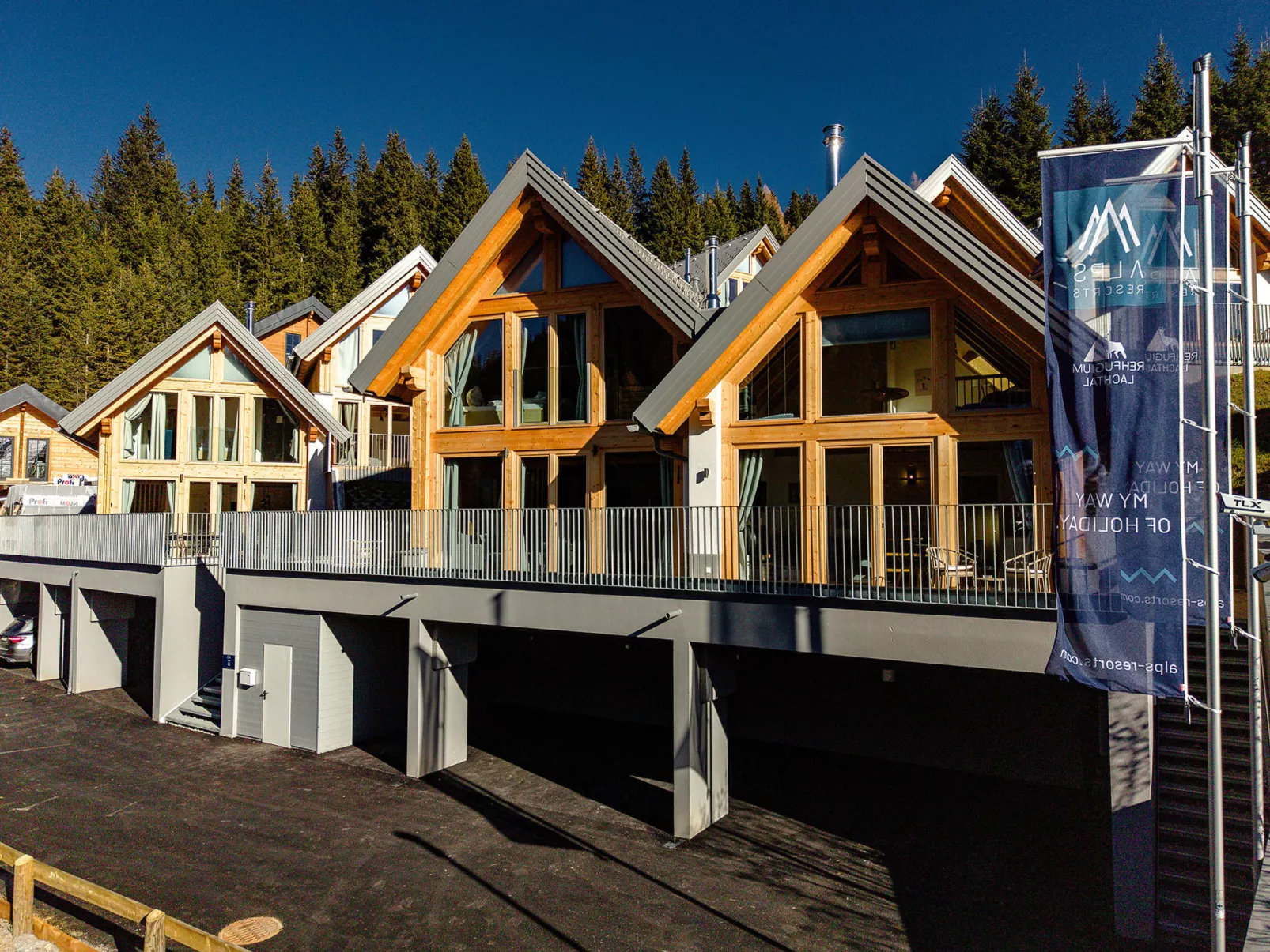 Chalet Nr. 4 mit 2 Schlafzimmern und Sauna-Binnen