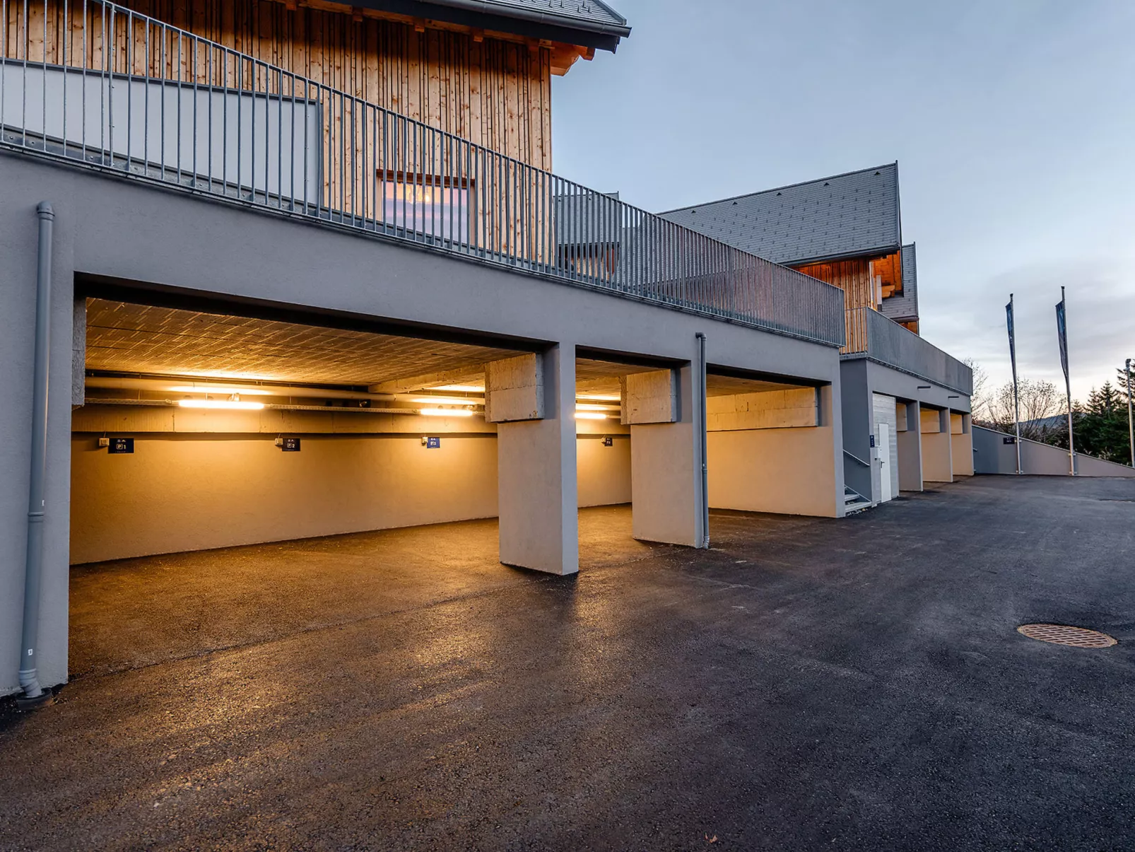 Chalet Nr. 1 mit 2 Schlafzimmern und Sauna-Binnen