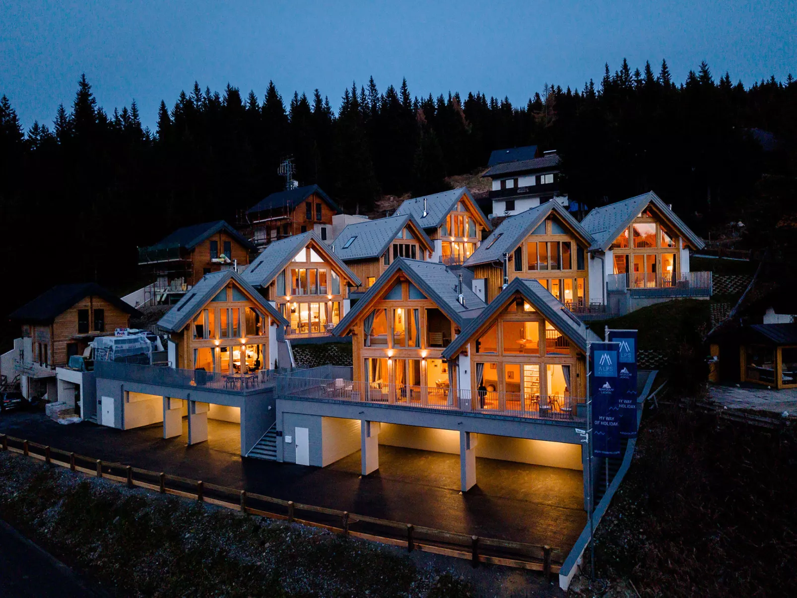 Chalet Nr. 1 mit 2 Schlafzimmern und Sauna-Binnen