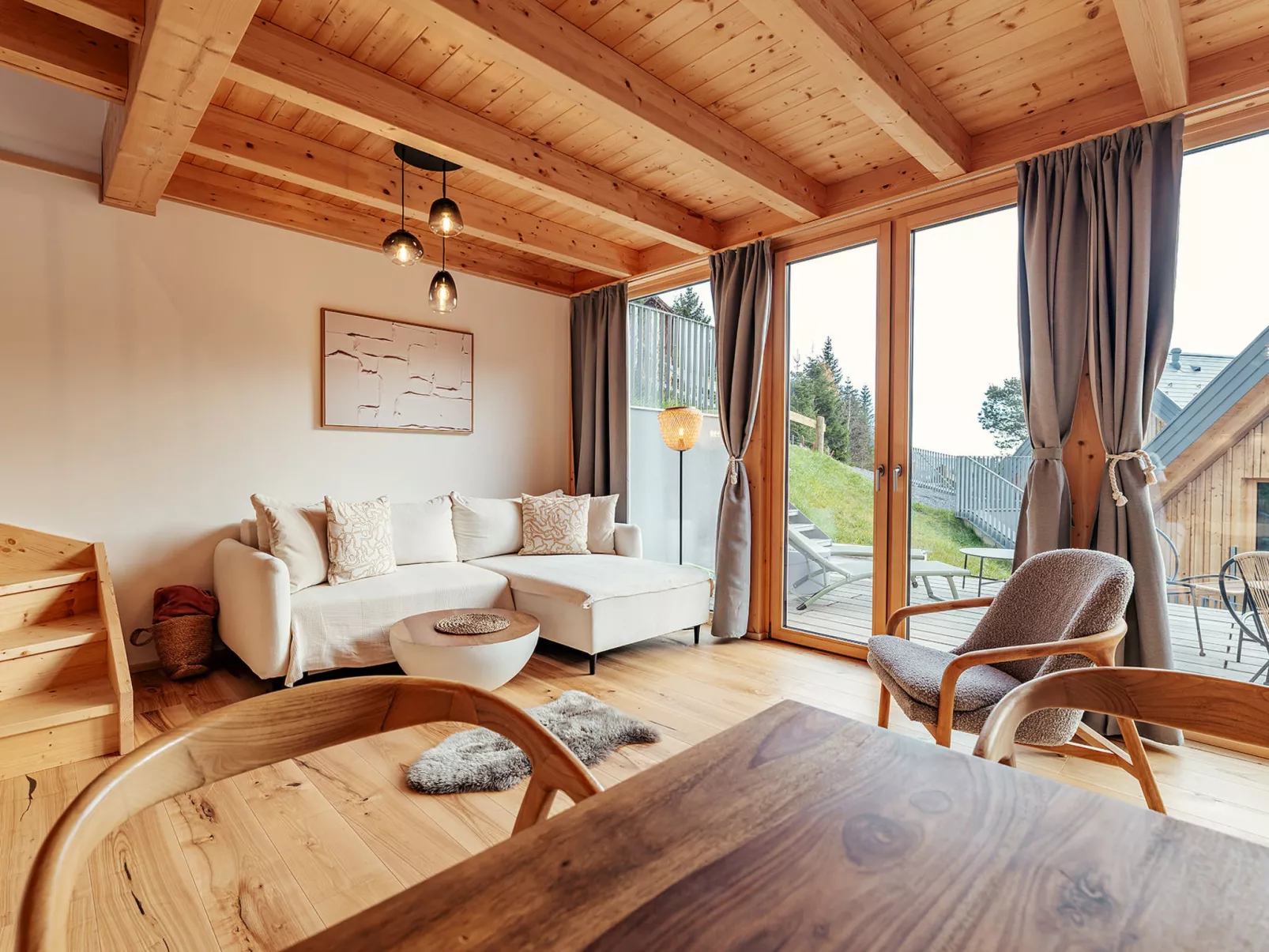 Chalet Nr. 4 mit 2 Schlafzimmern und Sauna-Binnen