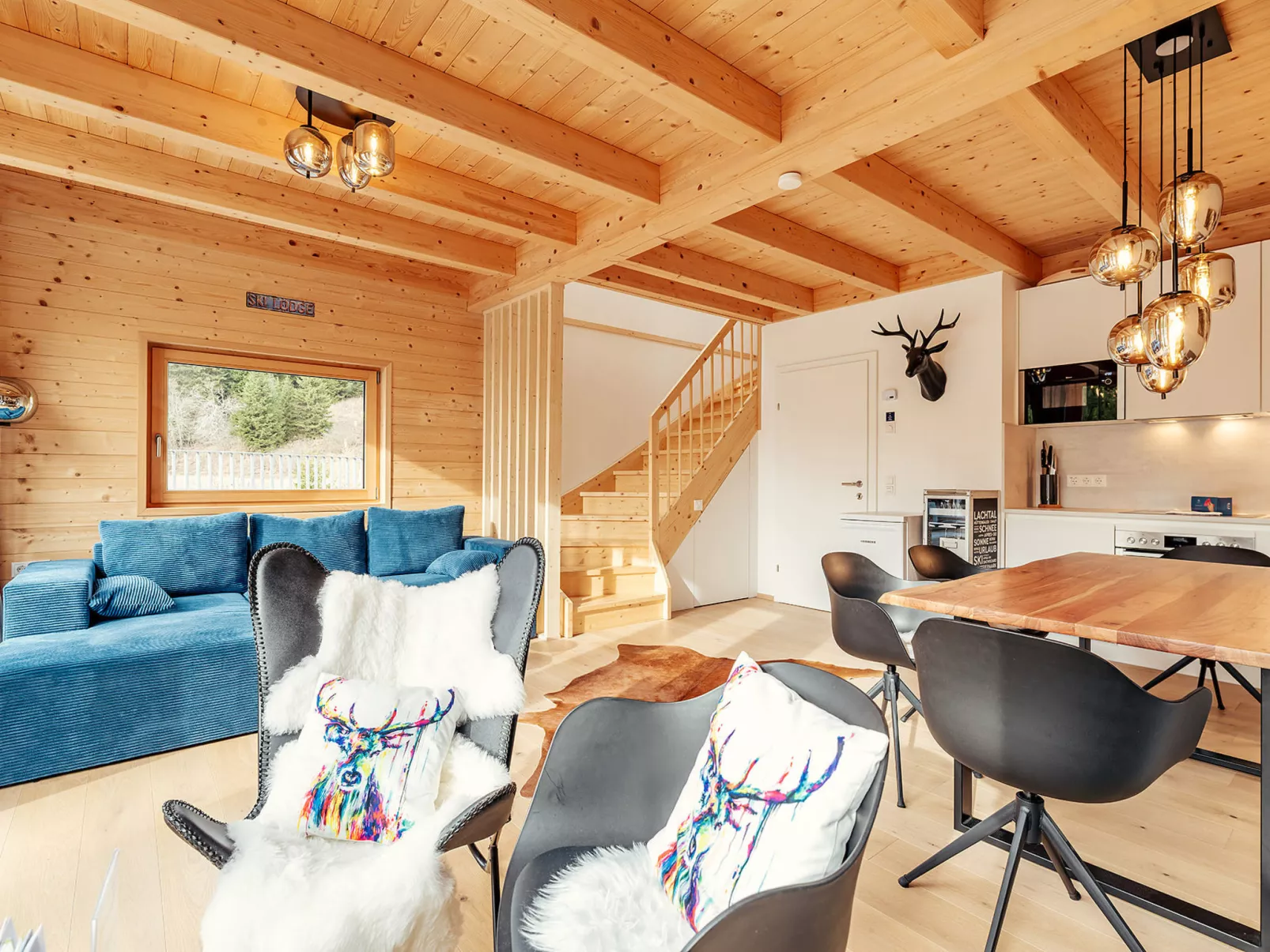 Chalet Nr. 1 mit 2 Schlafzimmern und Sauna-Binnen