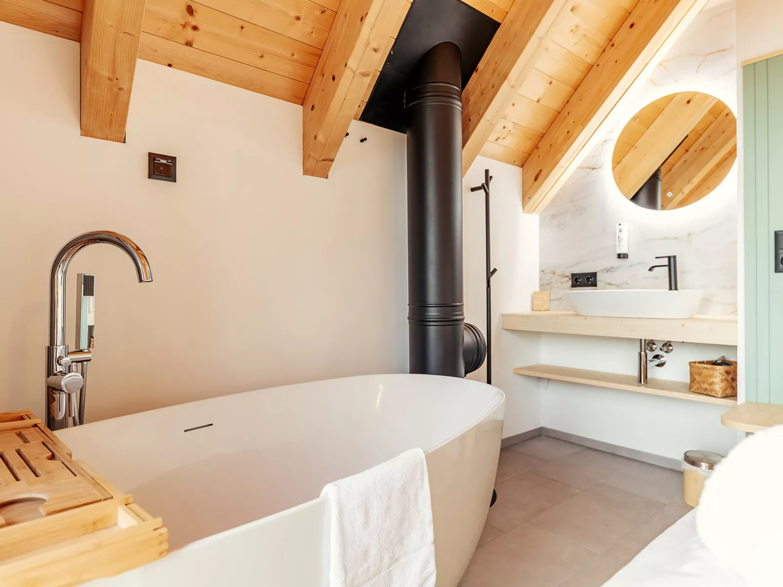 Chalet Nr. 4 mit 2 Schlafzimmern und Sauna-Binnen