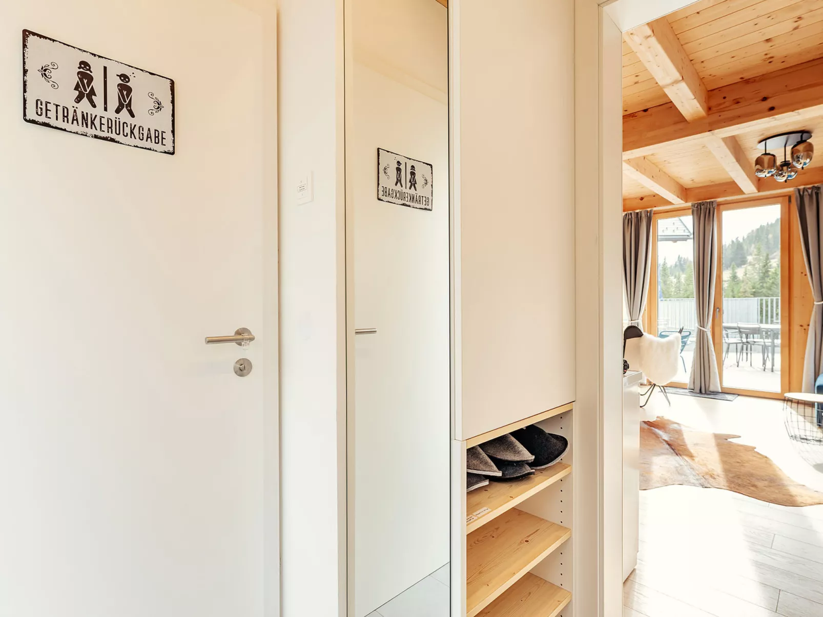 Chalet Nr. 1 mit 2 Schlafzimmern und Sauna-Binnen