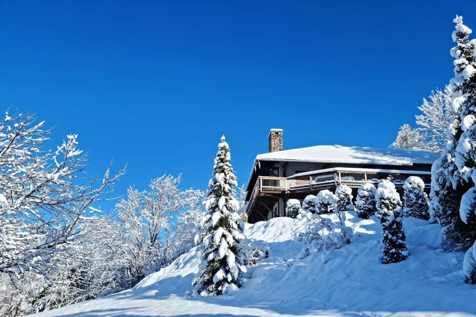 Villa Les Chemins Croisés-Gebied winter 1km