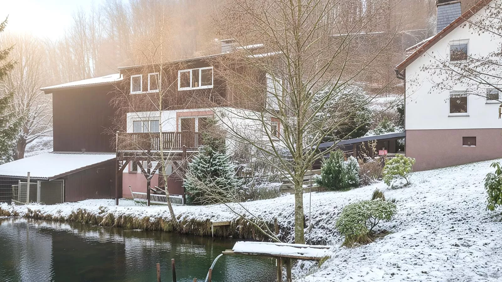 Am Damwildgehege I-Exterieur winter