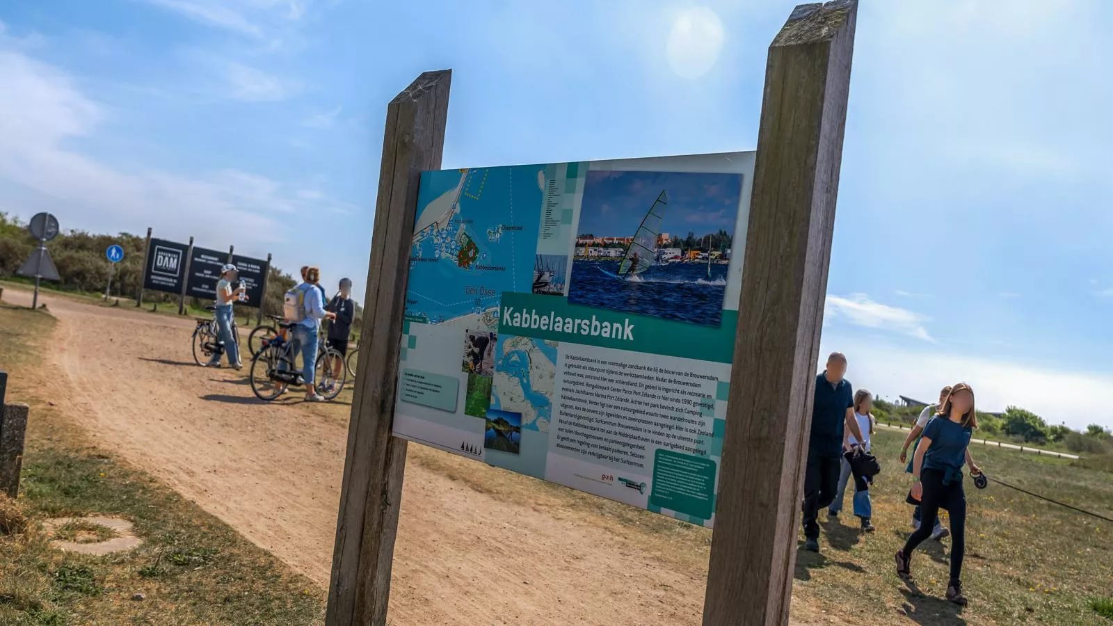 De Brouwersdam-Gebieden zomer 1km