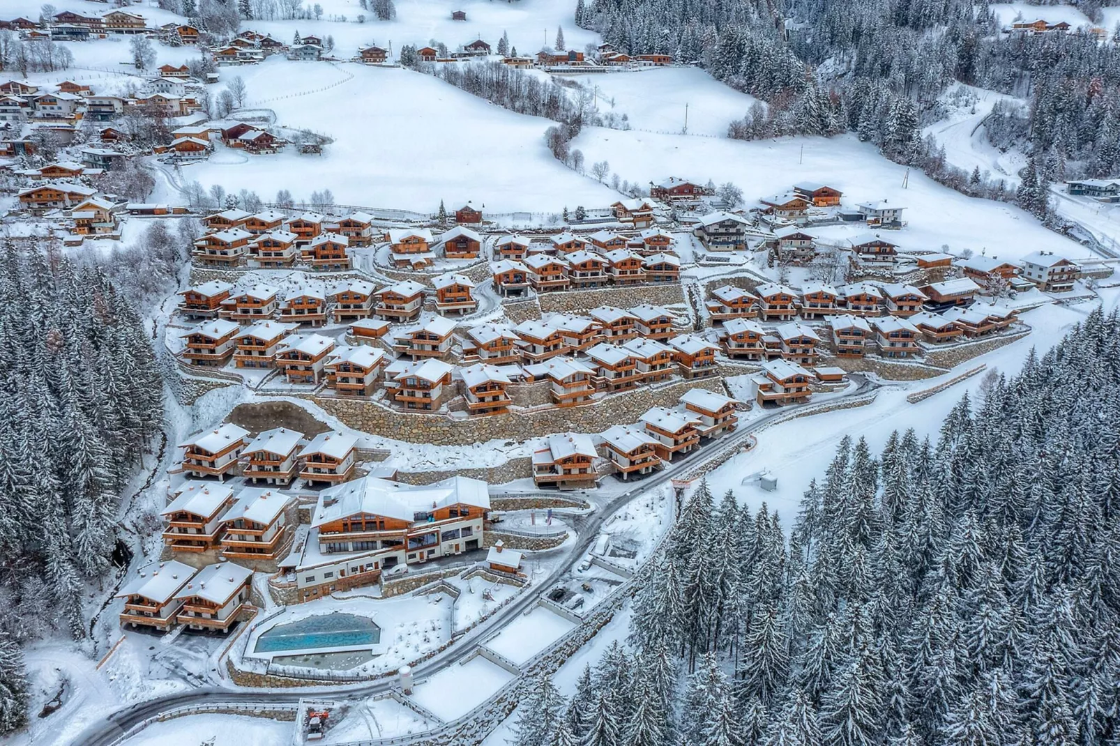 Nationalpark Chalet Arventalspitze-Exterieur winter
