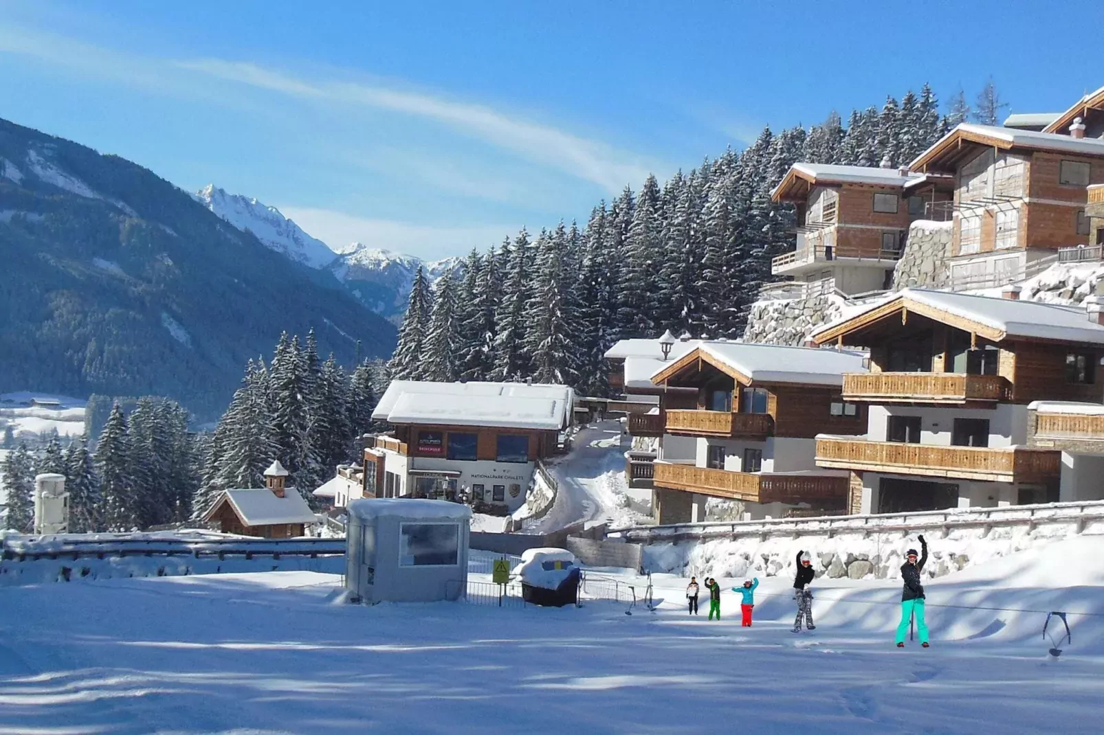 Nationalpark Chalet Arventalspitze-Gebied winter 1km