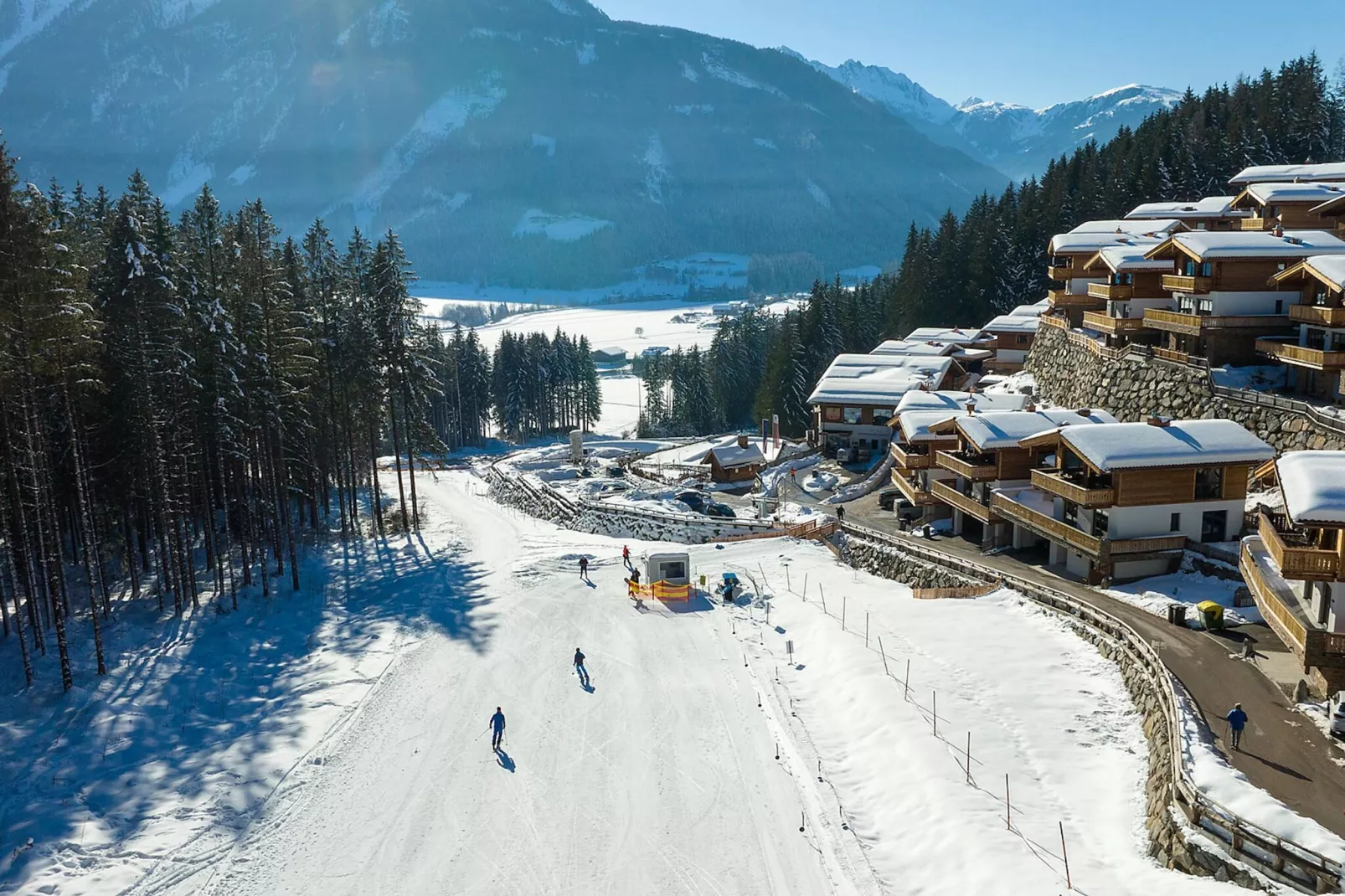 Nationalpark Chalet Arventalspitze-Gebied winter 1km