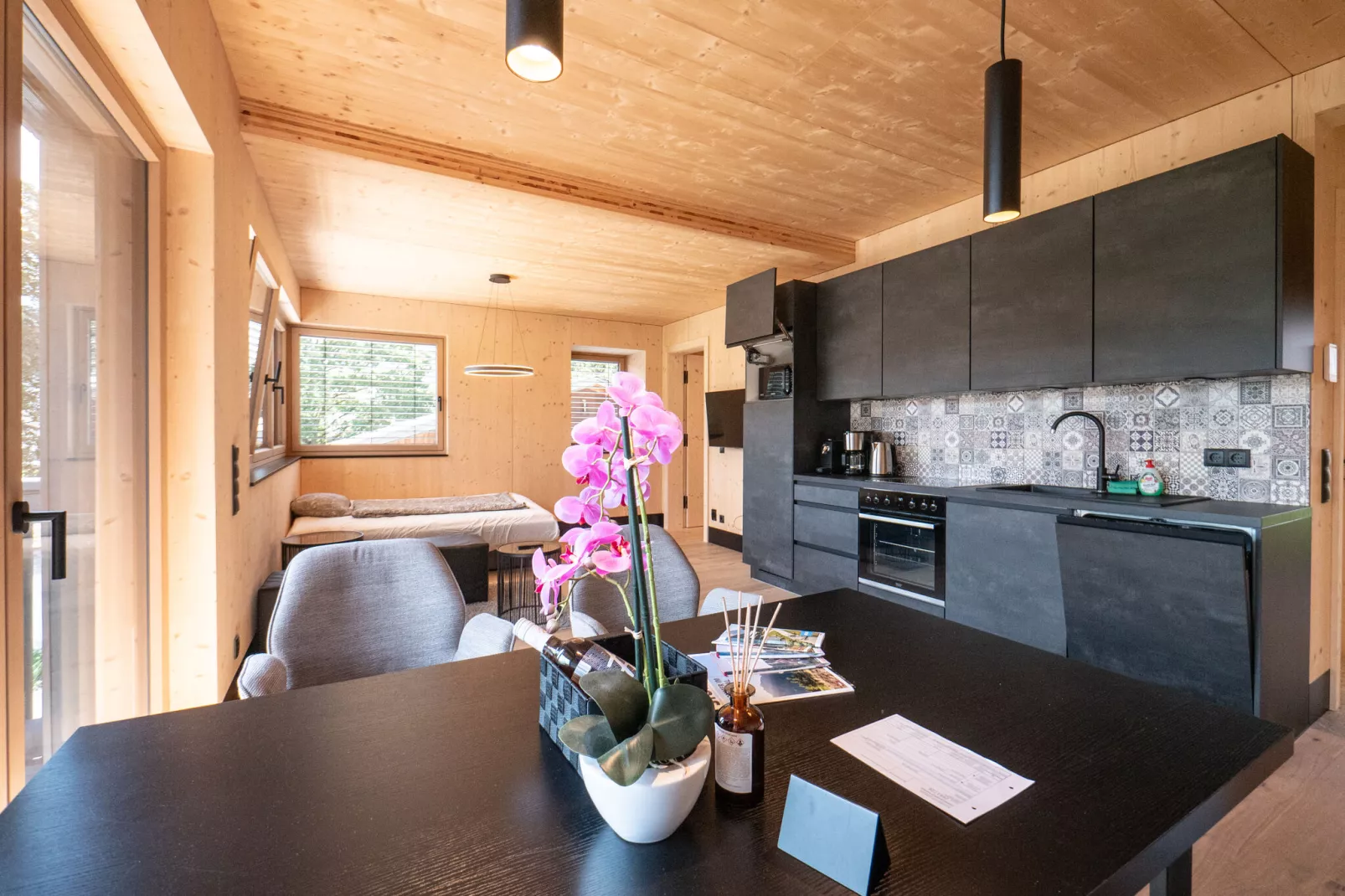 Ferienwohnungen Mieders-Eetkamer