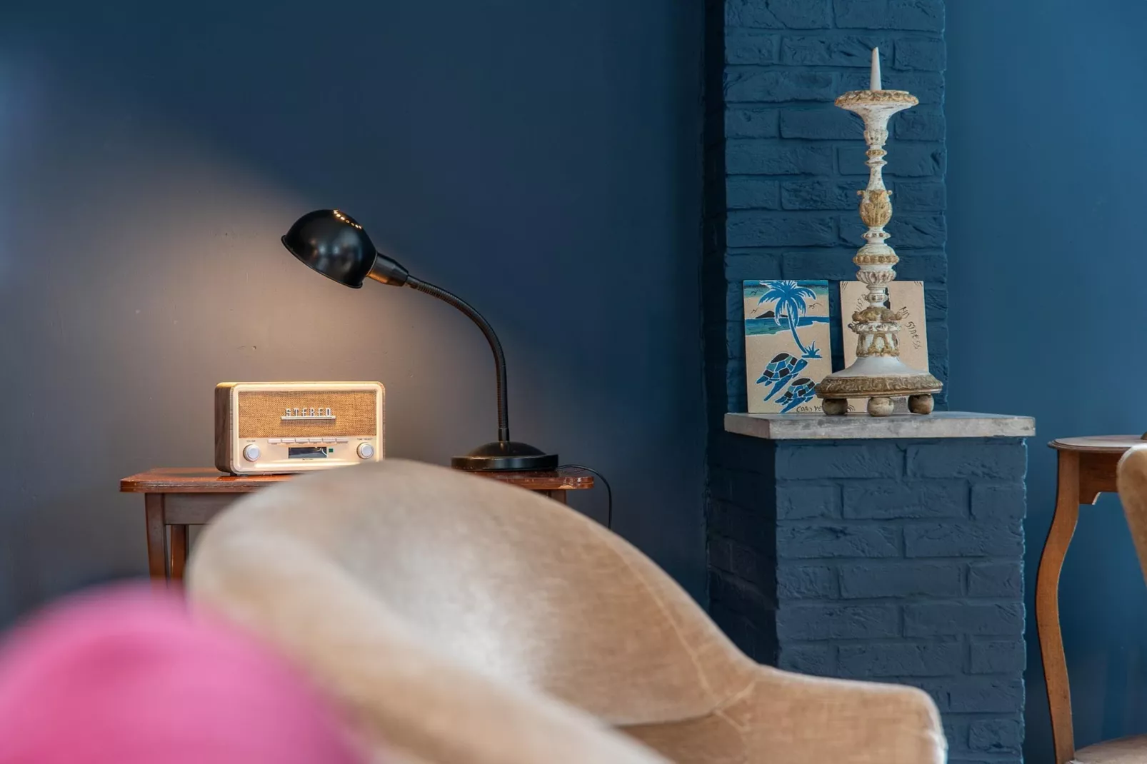 Maison Bleue-Woonkamer