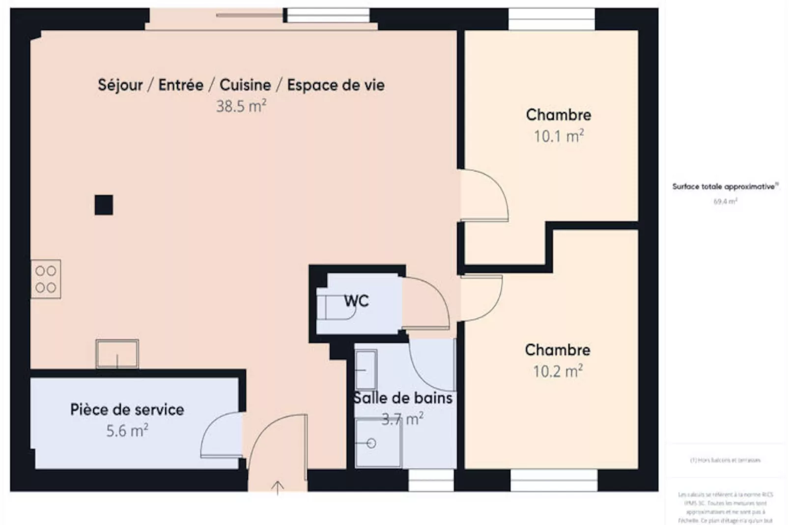 Maison à Le Tour du Parc-Niet-getagd