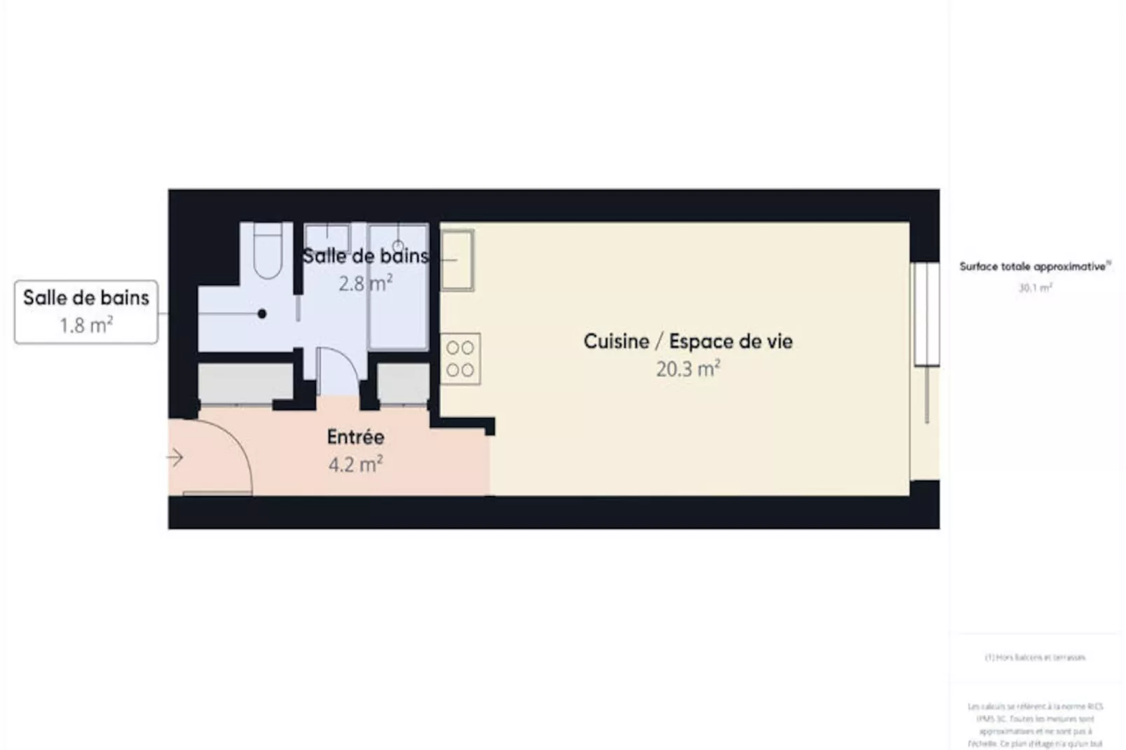 Studio à Les Sables d'Olonne-Niet-getagd