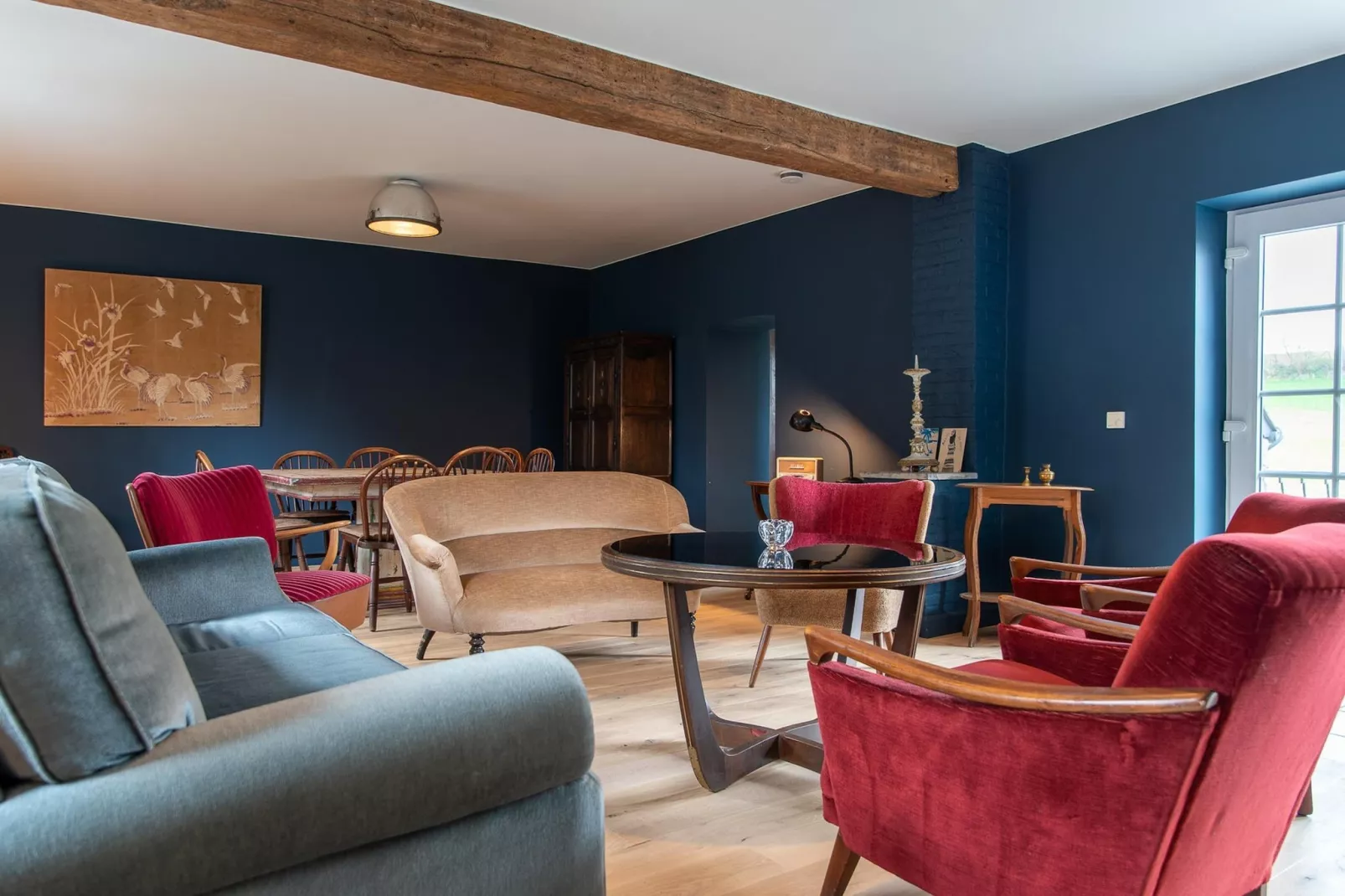 Maison Bleue-Woonkamer