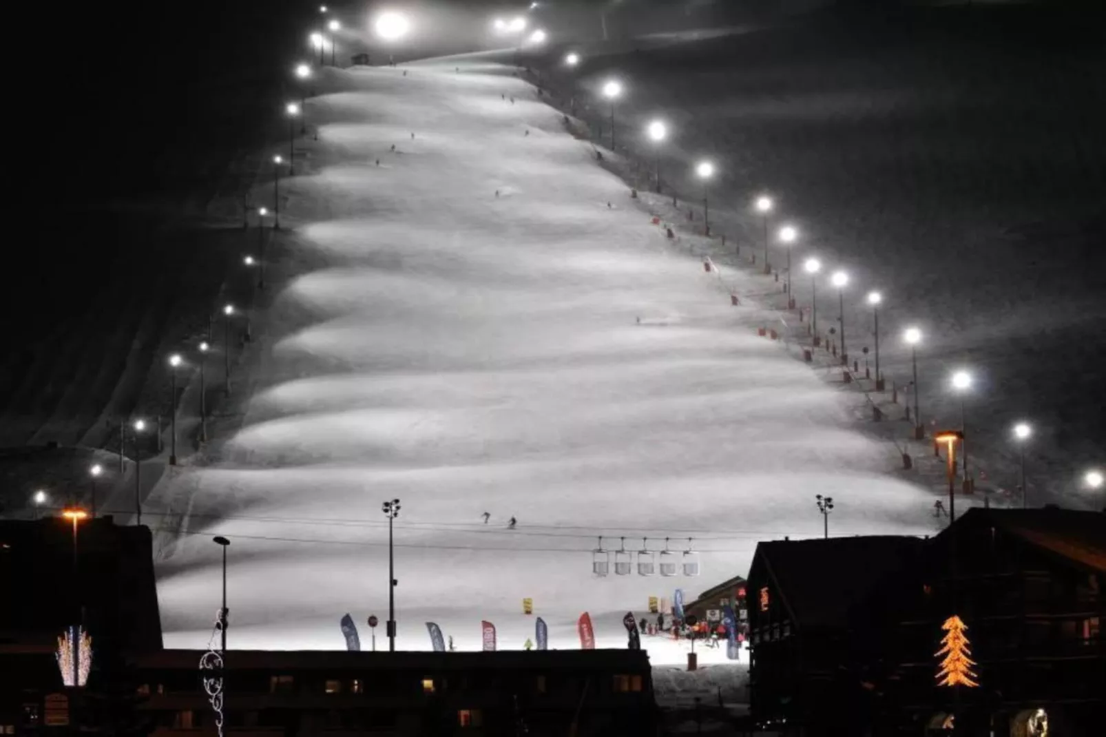 Chalet Lièvre Blanc-Gebied winter 20km