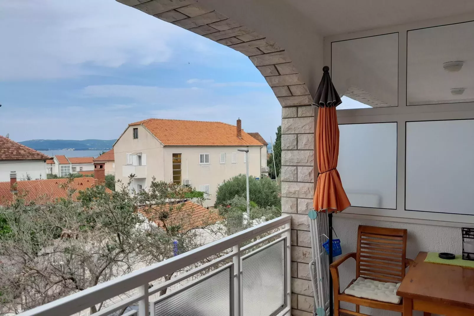 Apartments Adelheid, Biograd-Typ A5B, im OG, ca. 60 qm, für 1-4 Pers.-Uitzicht zomer