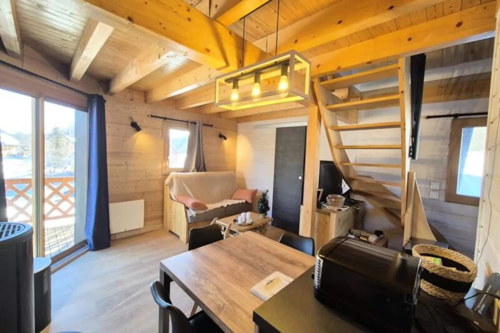 Chalet Nordique Pour 6 Personnes à La Féclaz - Piscine été