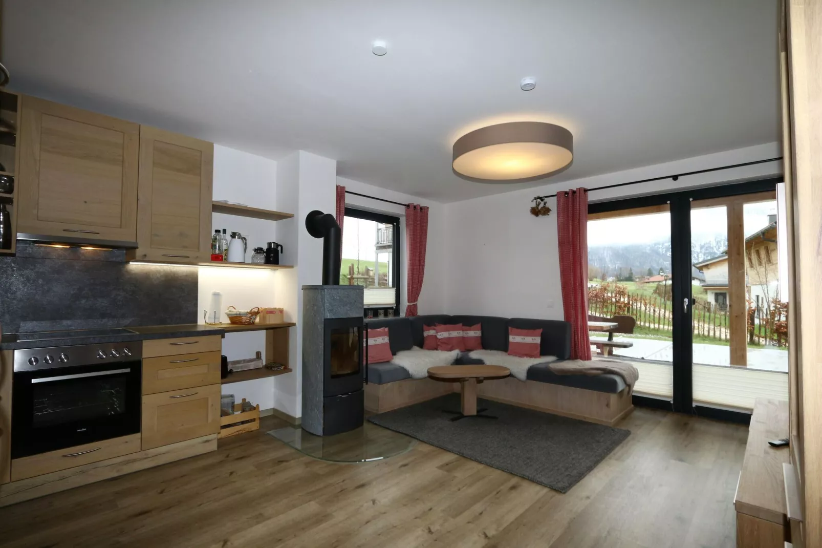 Chalet Alpenzauber Inzell-Woonkamer