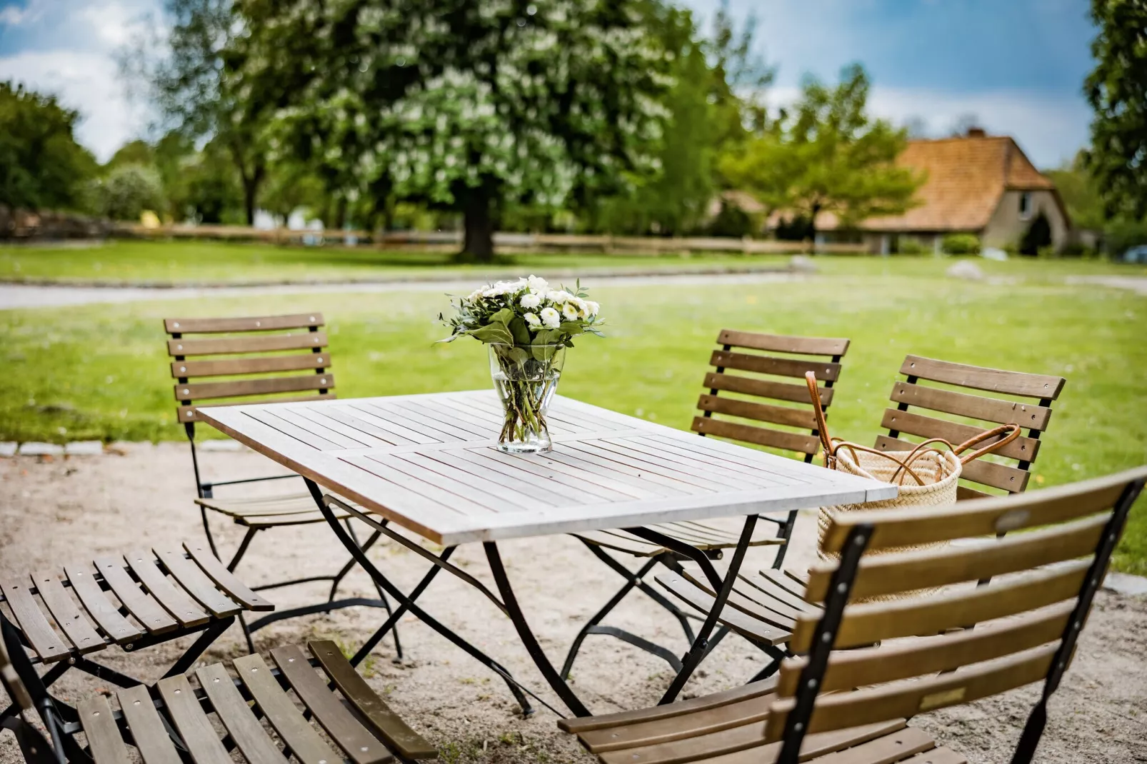 Ferienhaus Im Gutshofpark mit Sauna-Terrasbalkon