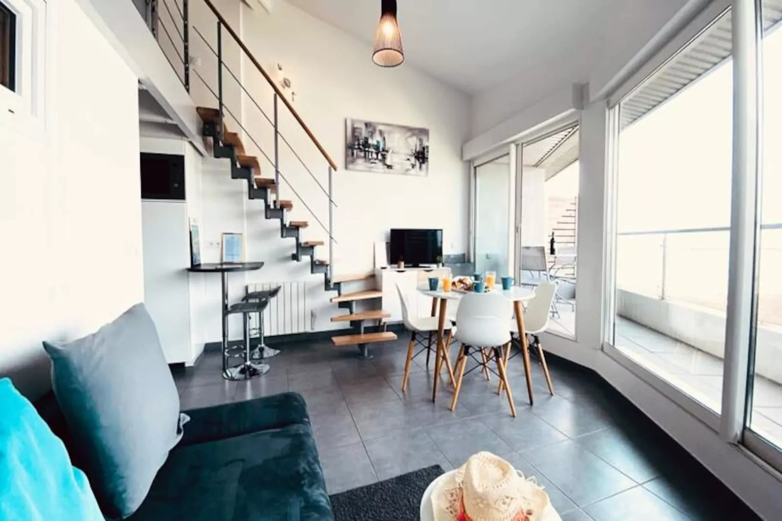 Résidence La Location De La Mer: Appartement Vue Mer En Duplex 1 Chambre 1 Mezzanine