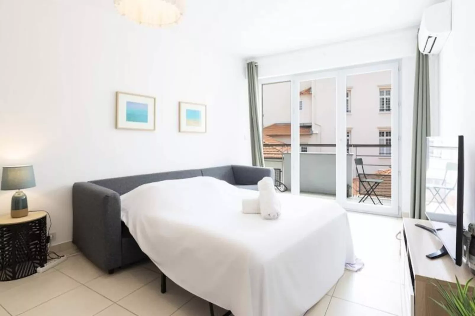 Résidence Plaza Antibes : Appartement T2 Avec Climatisation-Niet-getagd