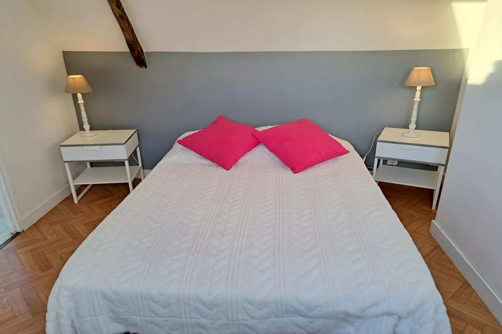 Granitsteinhaus in Guimaëc-Slaapkamer