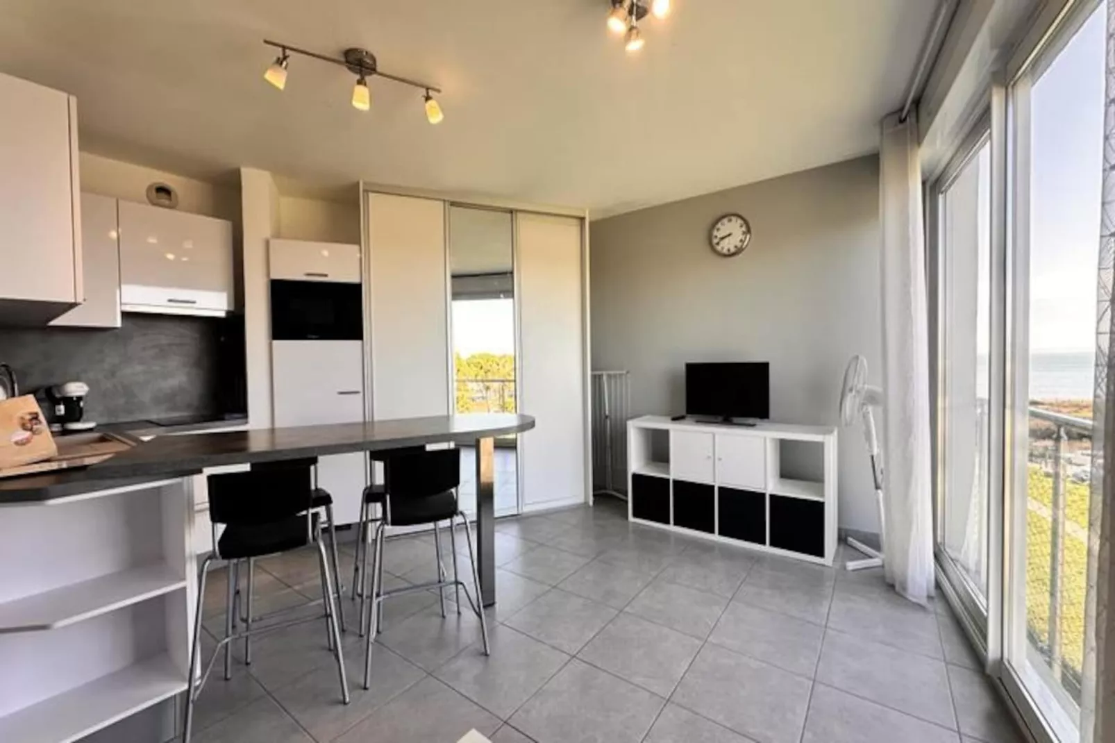 Résidence Les Pieds Dans Le Sable:  Appartement Vue Mer 1 Chambre 1 Cabine-Niet-getagd