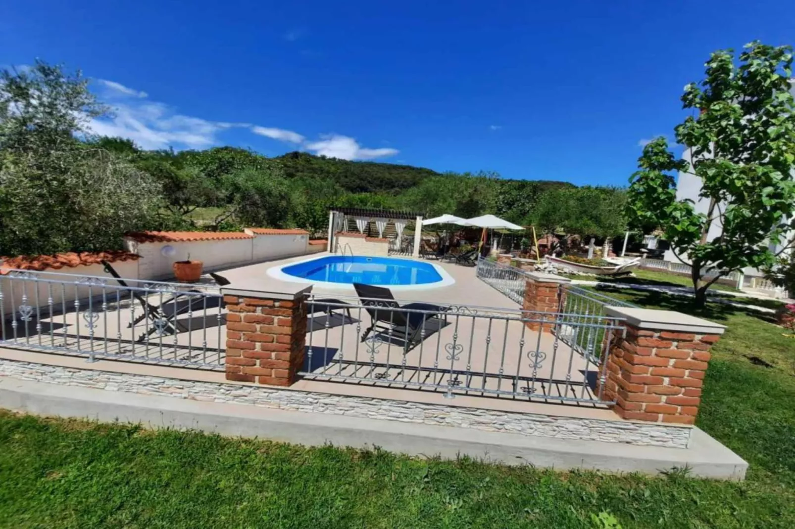 Apartments Matušan Kampor Rab - Two Bedroom Apartment With Terrace (A3)-Zwembad