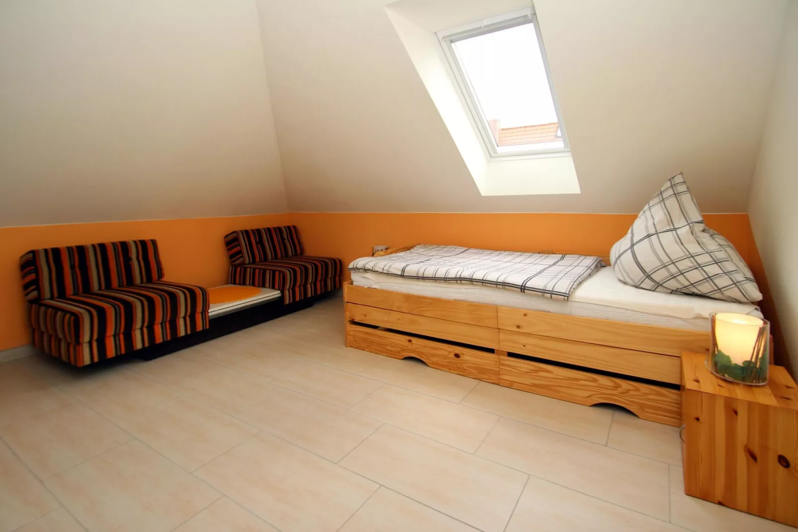 Große Ferienwohnung für 7 Personen-Slaapkamer