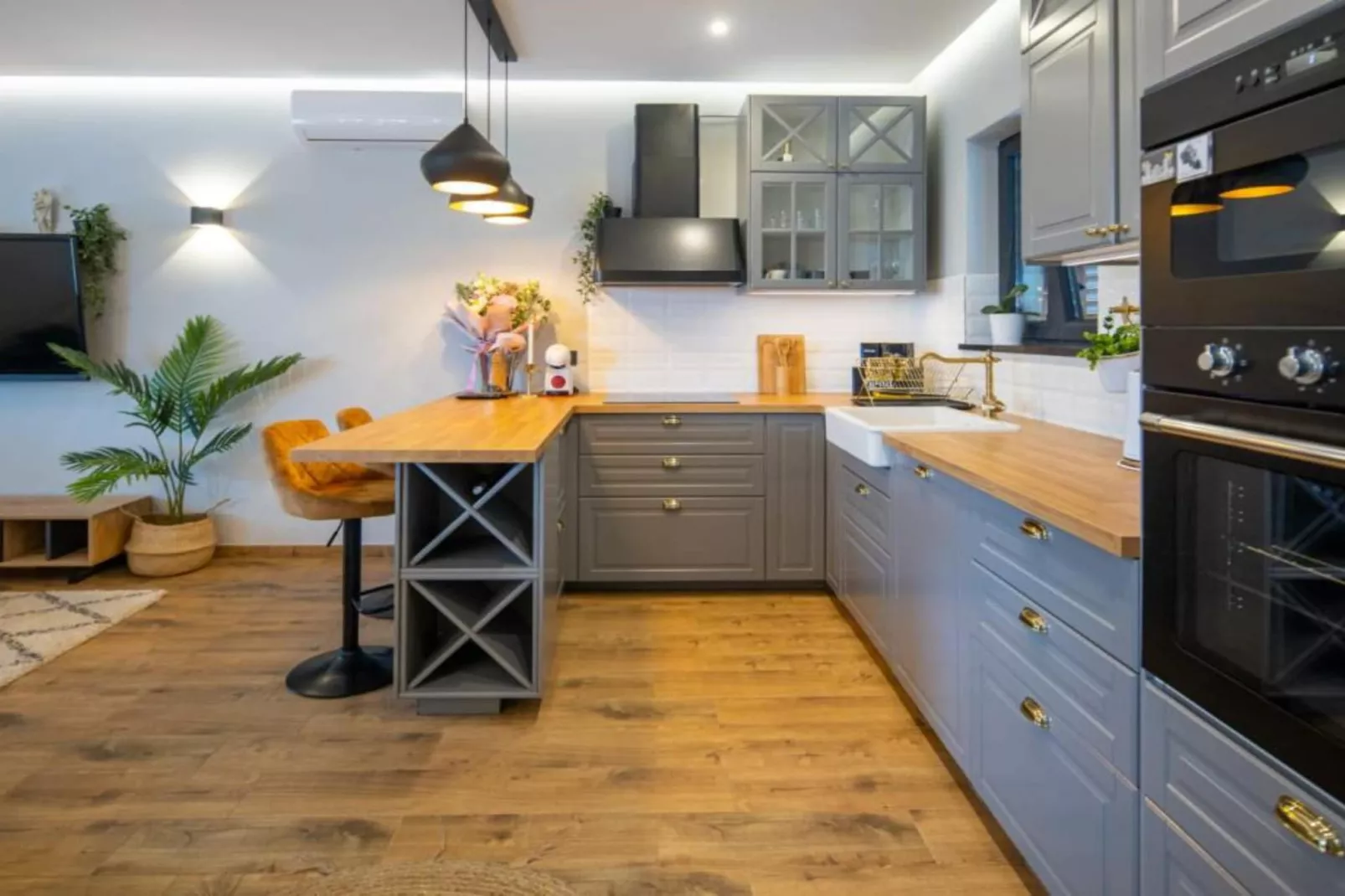 Lux Vintage House Bella Vita Biograd na Moru with Pool-Keuken