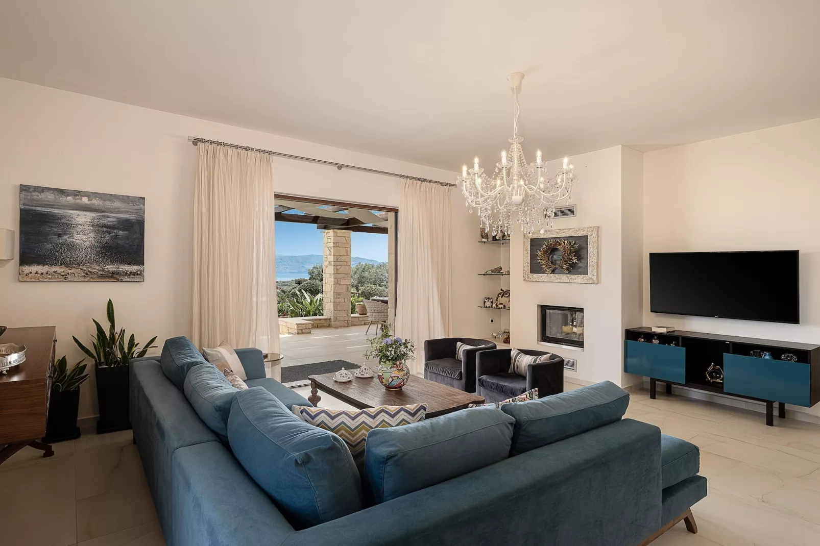 Villa Aloni 4prs - Woonkamer