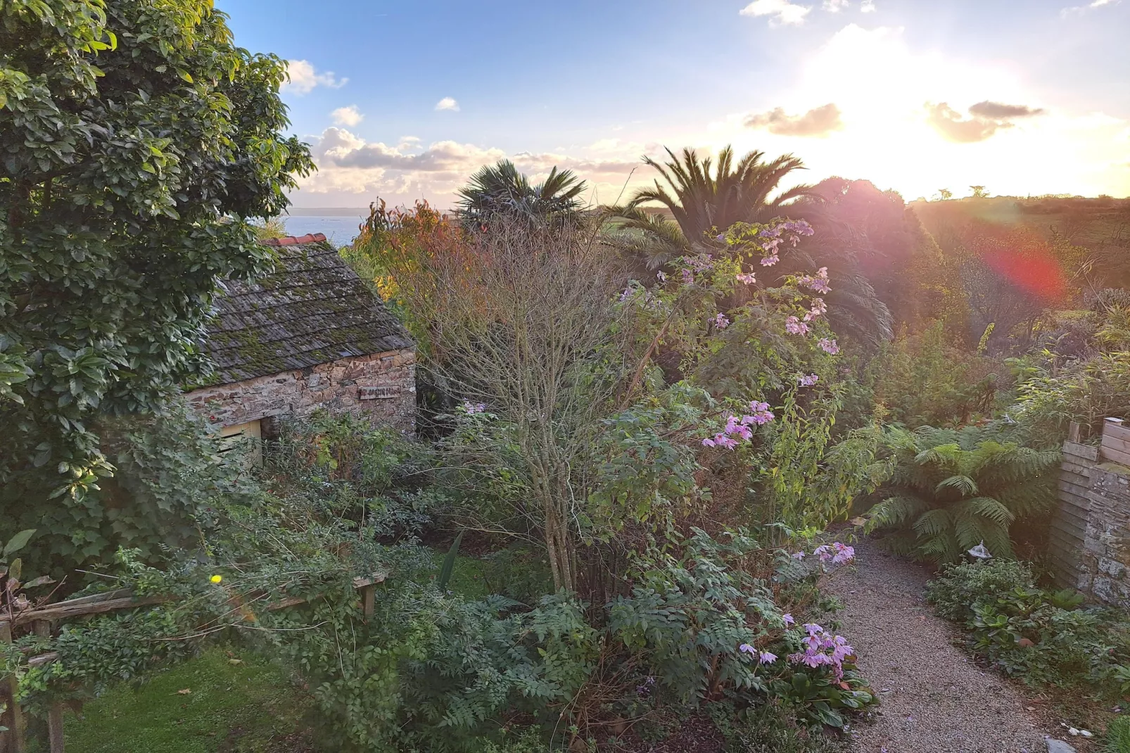 Granitsteinhaus in Guimaëc-Uitzicht winter