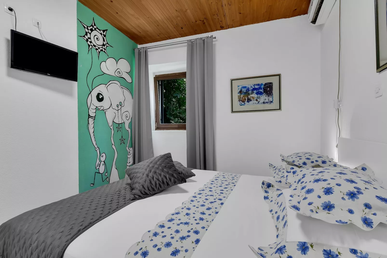 Apartments Kata - Three Bedroom Apartment with Balcony-Slaapkamer