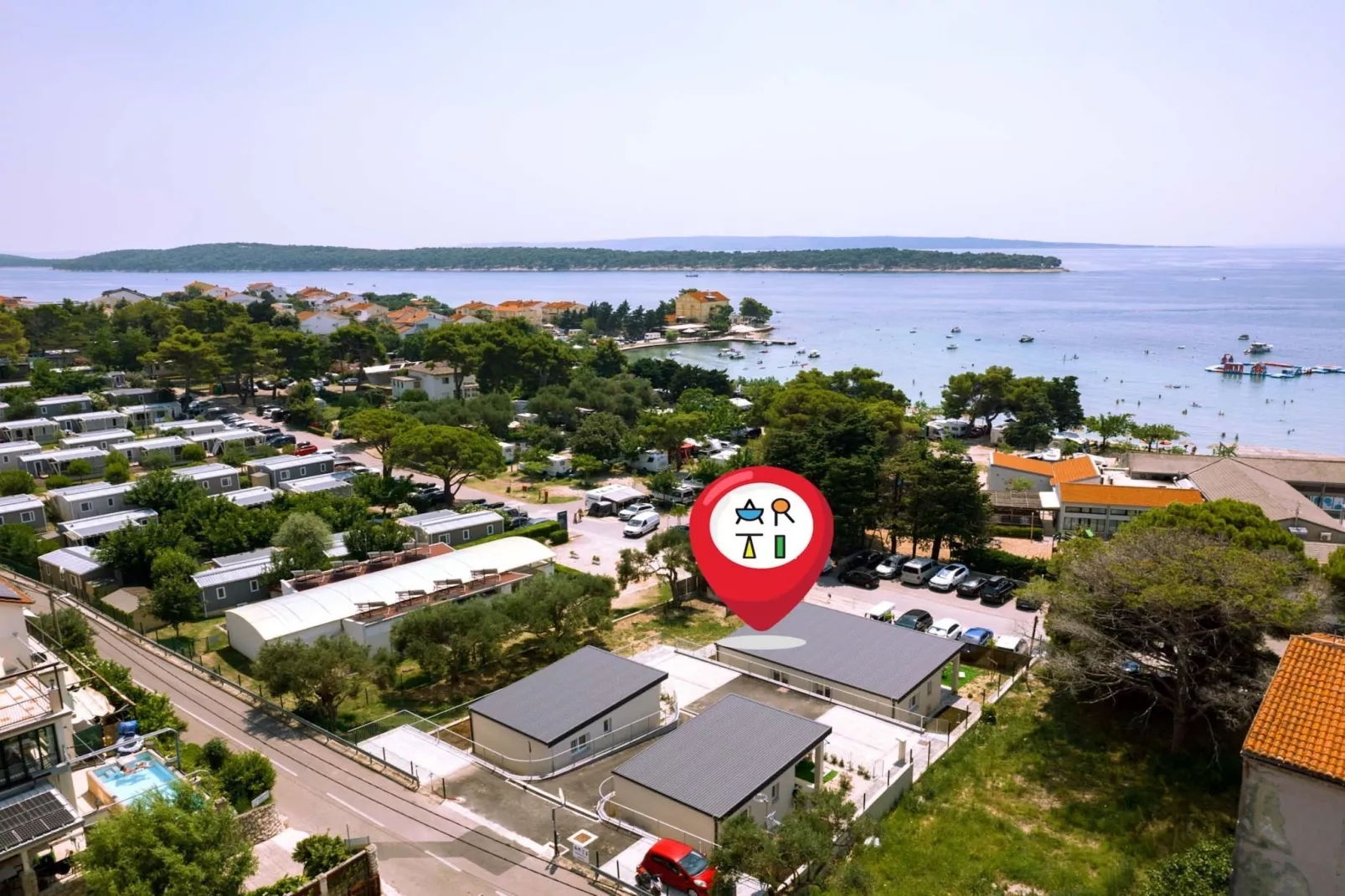 Apartments Arti Homes Rab Banjol - Two Bedroom Apartment With Terrace (Arti 3)-Buitenlucht