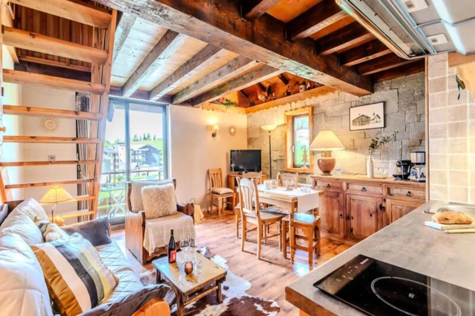 Slow Chalet Etale Duplex Sur Les Pistes, Balcon Avec Vue Montagne & Parking-Niet-getagd