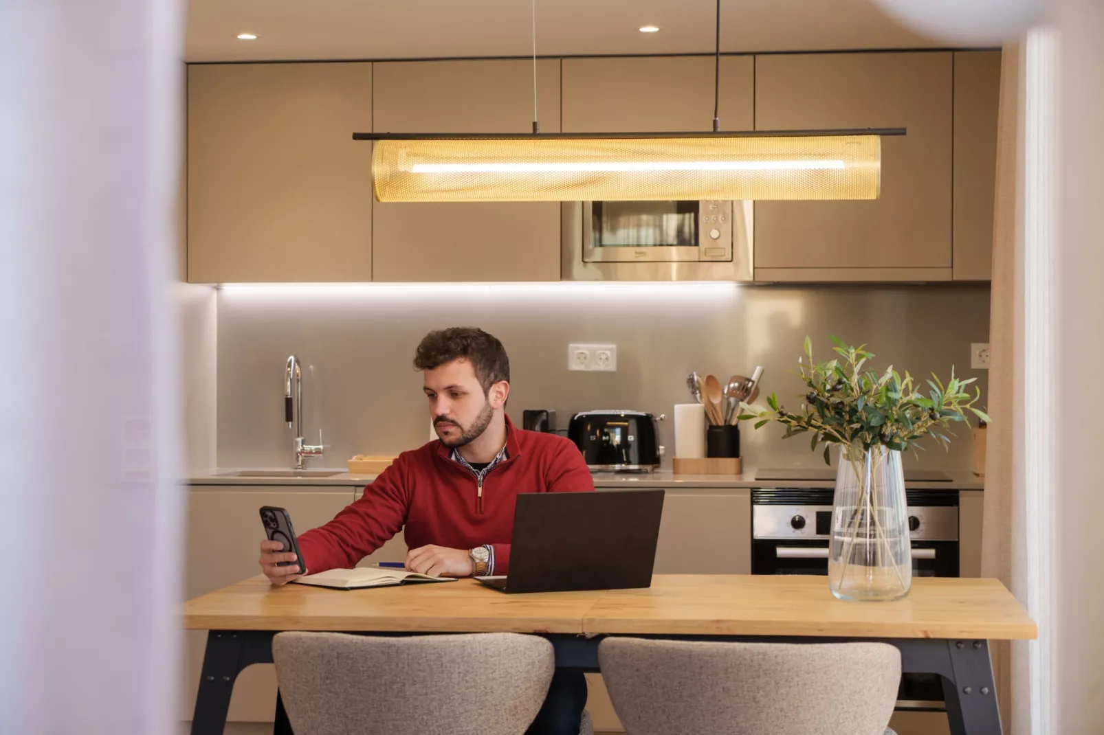 Feel Porto Firmeza Coworking & Flat 4.2-Keuken