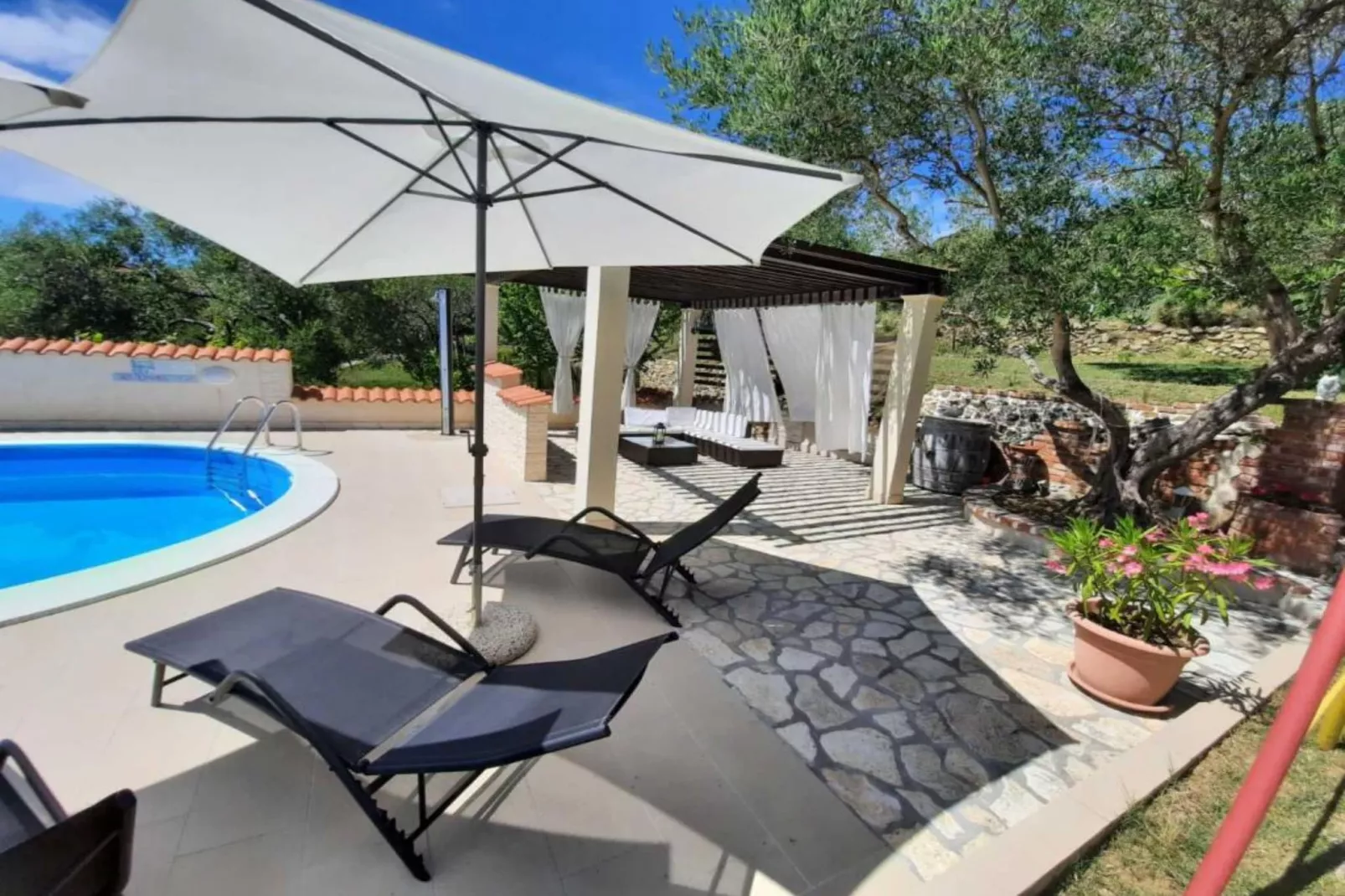 Apartments Matušan Kampor Rab - Two Bedroom Apartment With Balcony (A2)-Zwembad